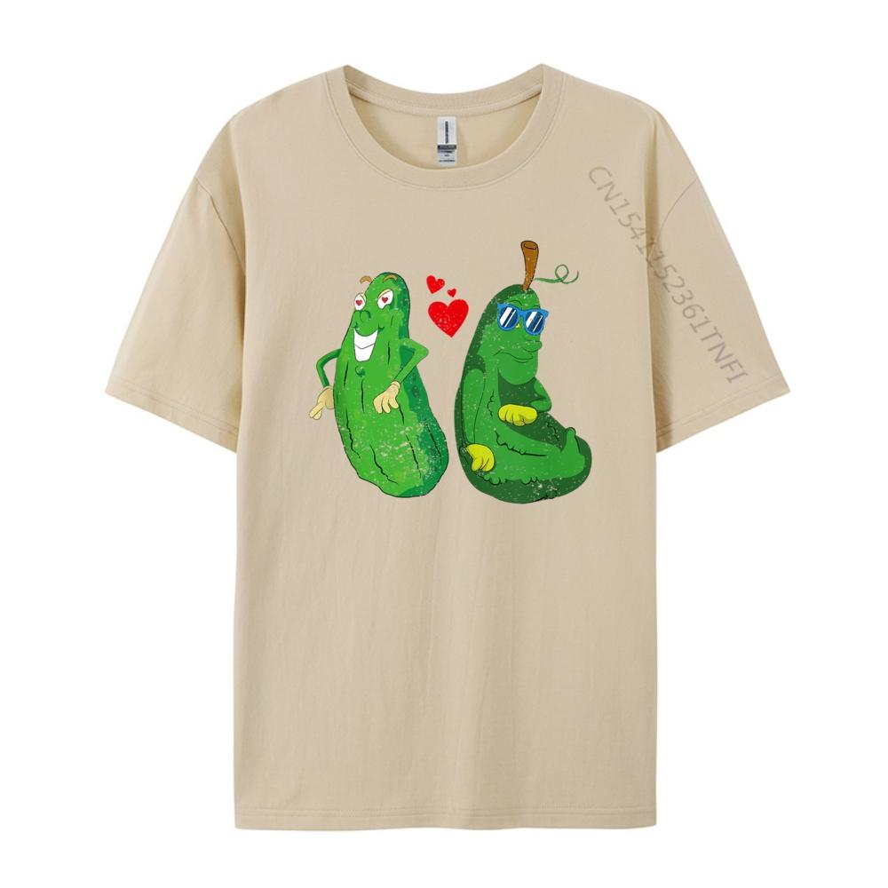 Cucumber Lover Funny Pickle Giftsvegetable Heart Cool Cucumber Lover Funny Sunglasses Pickle Green And White Graphic T Shirt