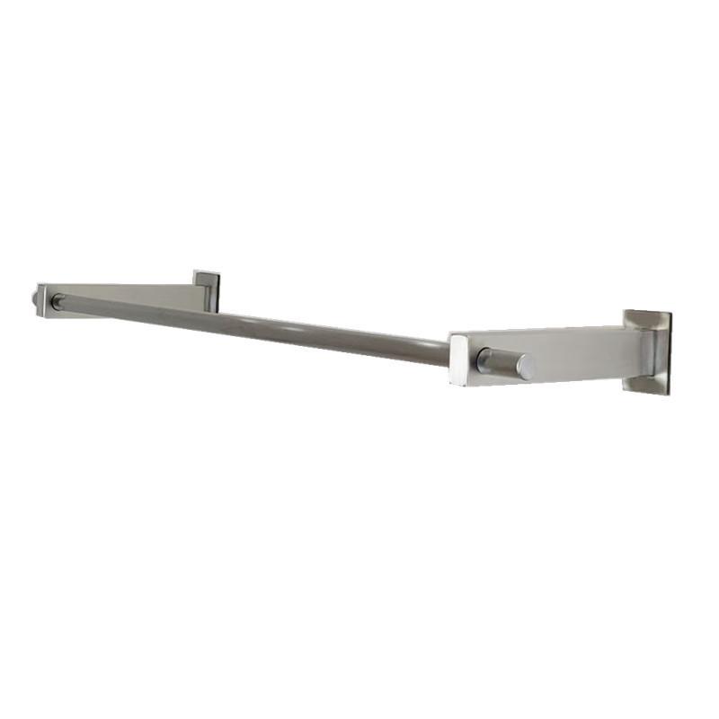 Women's Clothing Wall-Mounted Display Rack – Stainless Steel Brushed Side Hanging Shelves