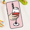 Red Wine Glass Case For ZTE Nubia RedMagic 11 9 8 10 Pro Plus 8S 9S 10S Pro 5G 5S 6 7 6S 7S Pro 11 Air Cover