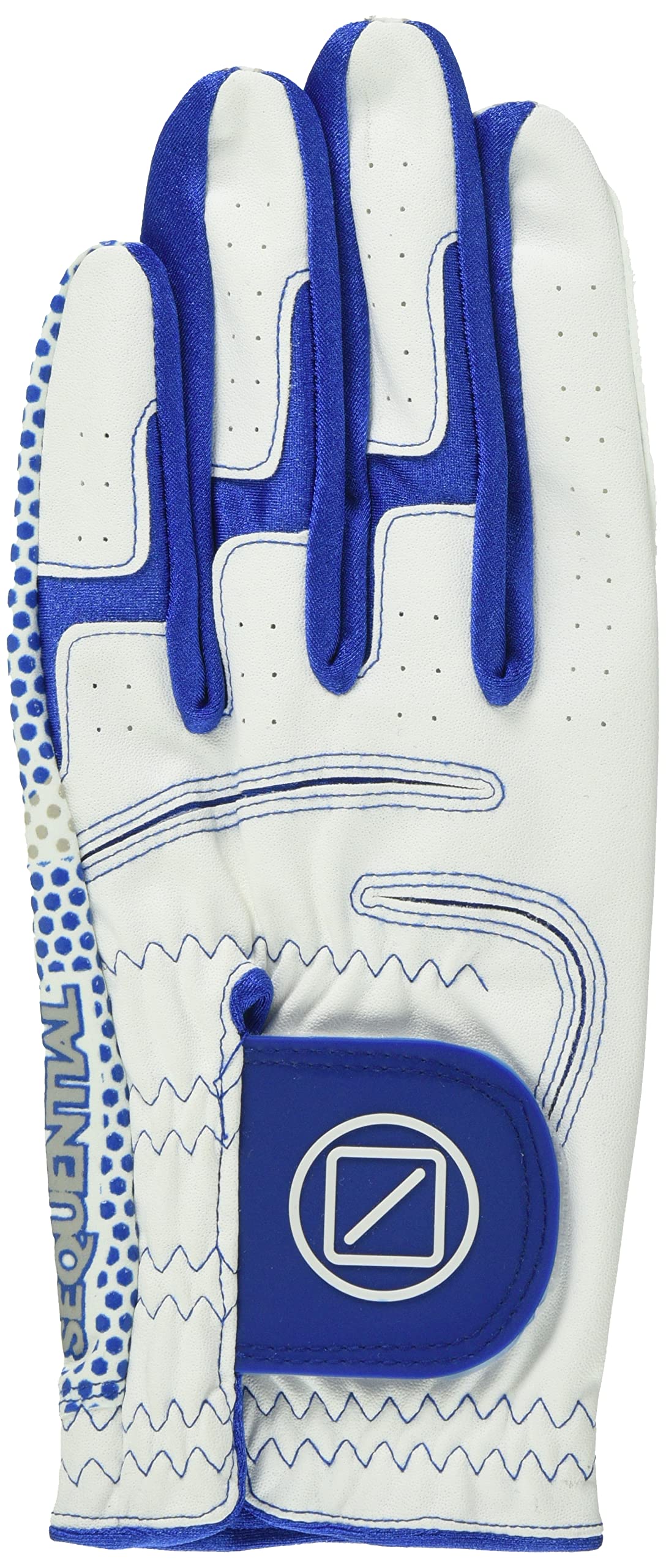 

SEQUENTIAL GOLF Перчатки для гольфа с высокой адсорбцией Для левой руки Нескользящие мужские SQGS-004 Белый/Синий M(23см-24см)