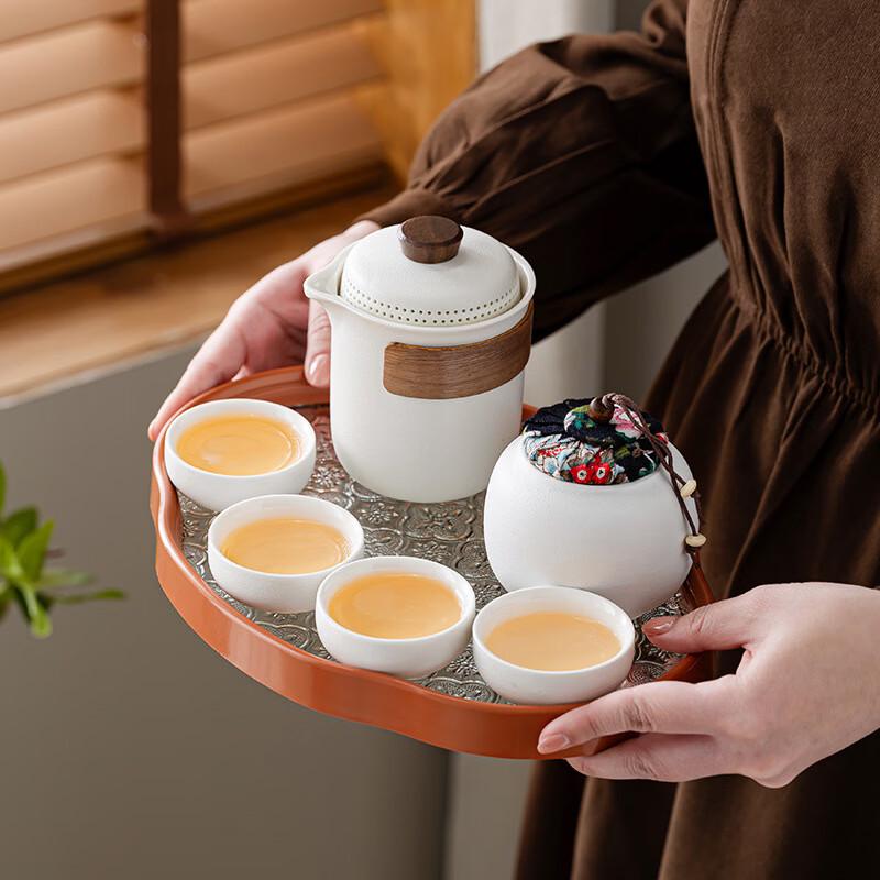 Yi Pan Ling Xue Travel Gongfu Tea Set