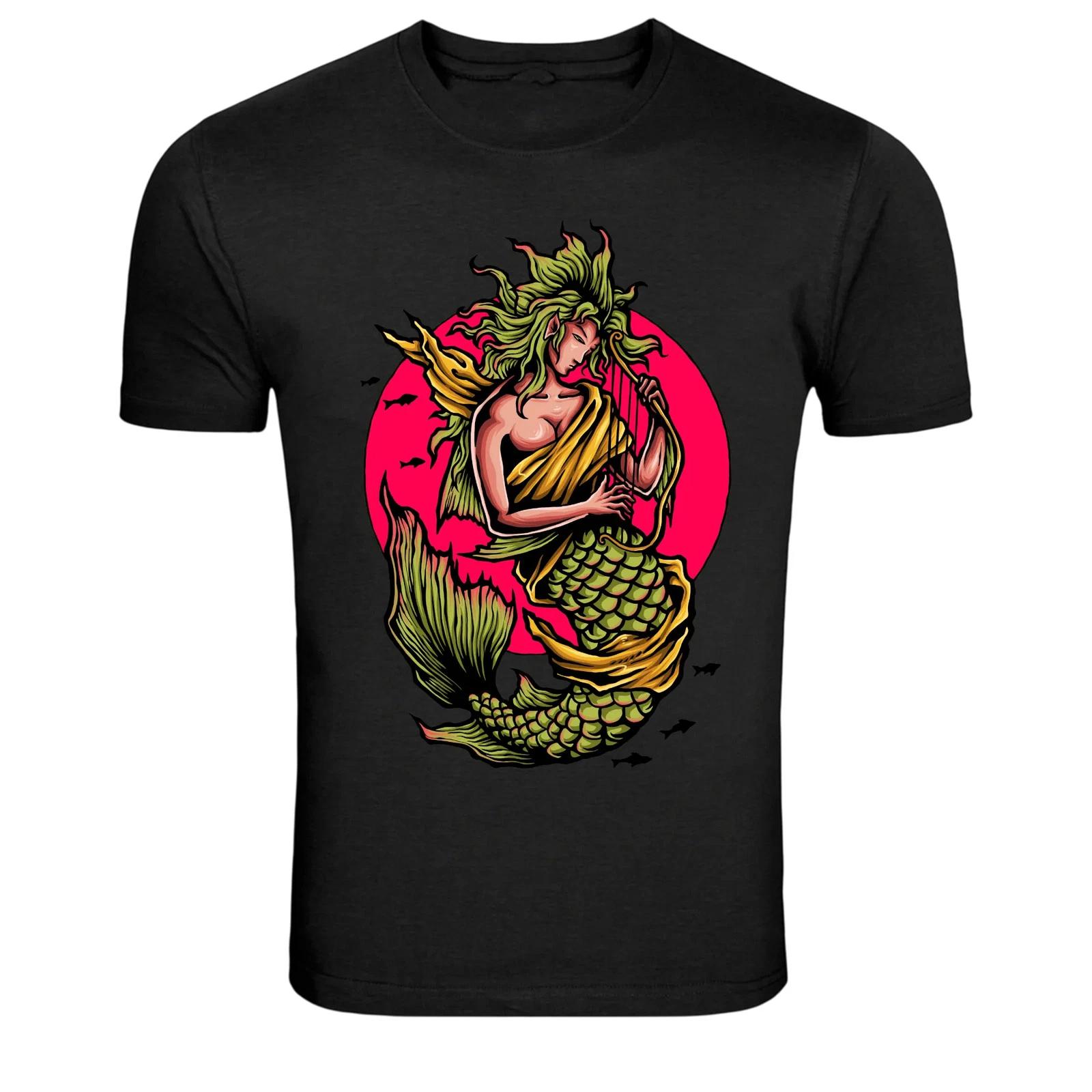 Mystic Mermaid Ocean Fantasy Sea Graphic T-Shirt L