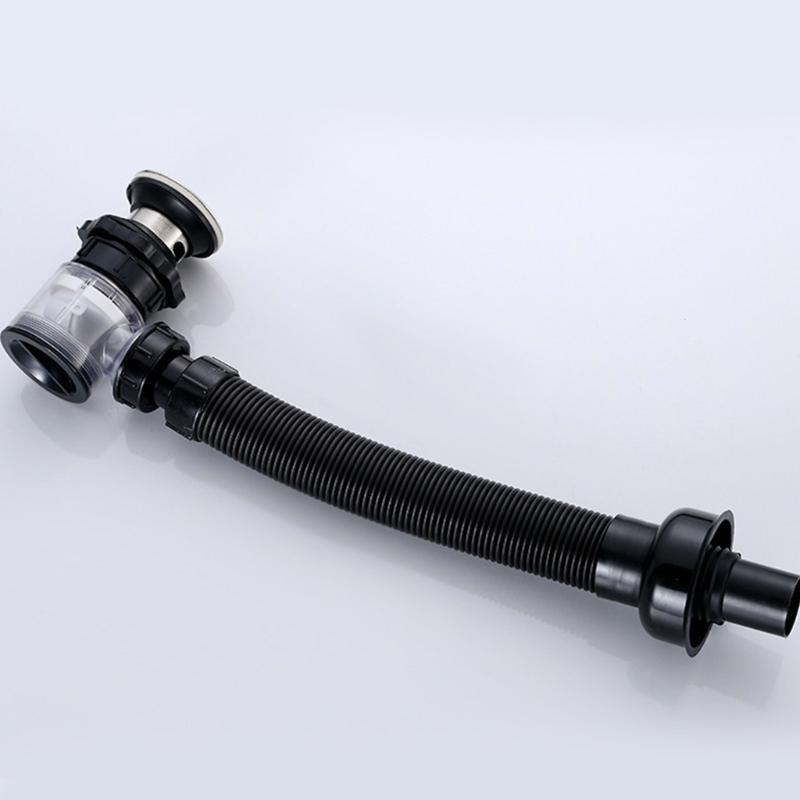 652F Washbasin Sink Drain Plumbing Flexible Drainages Tube Universal Flexible Sink Sewer Pipe Sink Strainer Drainages Hose