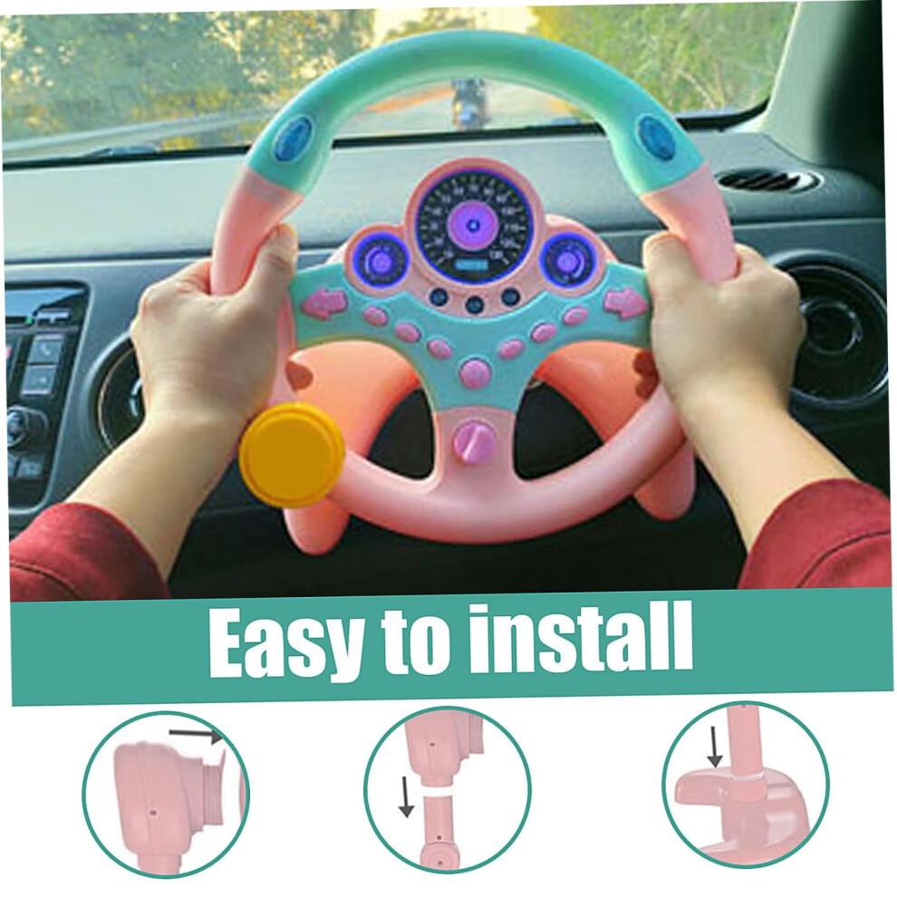 Spielzeug für Kinder - 9-Zoll-Volante Giocattolo mit Musik - Interaktives Lenkradspielzeug für Kinder