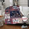 Baseball Theme Customize Your Name Home Blanket S Comfortable Soft Lightweight Allseason Multipurpose Blanket For Picnics Sofas Offices Beds Living