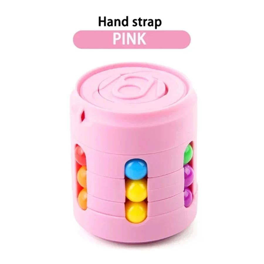 Magic Rotating Beans Puzzle Cube Game Kids Adult Fingertips Fidget Decompression Game Montessori Educational Toys Children Gift