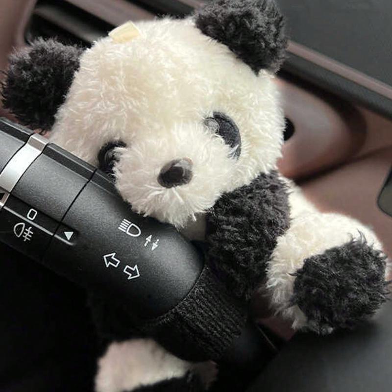 1pc Car Interior Decoration Ornaments Car Mounted Bumper Decorations Panda Car Interior Decoration Supplies one-size