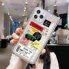 English label applicable iphone17promax mobile phone case transparent apple 15 anti-drop 14pro Europe and America 13/16