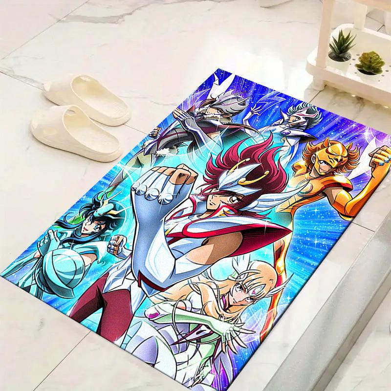 Saint Seiya Carpet Rug for Living Room Bedroom Home Sofa Decoration,Kids play Non-slip Floor Mat