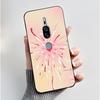 Coque Mignonne Pour Sony Xperia XZ2 Premium Fundas SO-04K SOV38 Coque Imprimée Housse de Protection Silicone Souple Dessin Animé Coque Noire