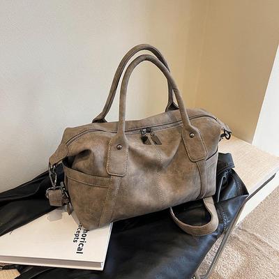 Bolsa de Ombro Fosca Estilosa de Grande Capacidade: Bolsa de Mão Versátil para Viagem Feminina