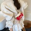 Polka Dot Print Pillow-shaped Bag Korean Style Wave-patterned Shoulder Bags Girls Handle Bag With Bow New Cute Wallet Phone Bags