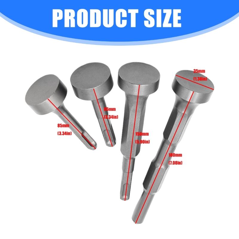 Professional Hammering Drill Bit Hexagonal Handle Compatible For Hammering Bolts For Local Flatness Round Handle