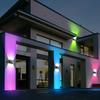 Solar Wall Lights LED Spotlight Outdoor Waterproof Upper And Lower Lighting Solar Powered Streetlight Balcony Courtyard Garden