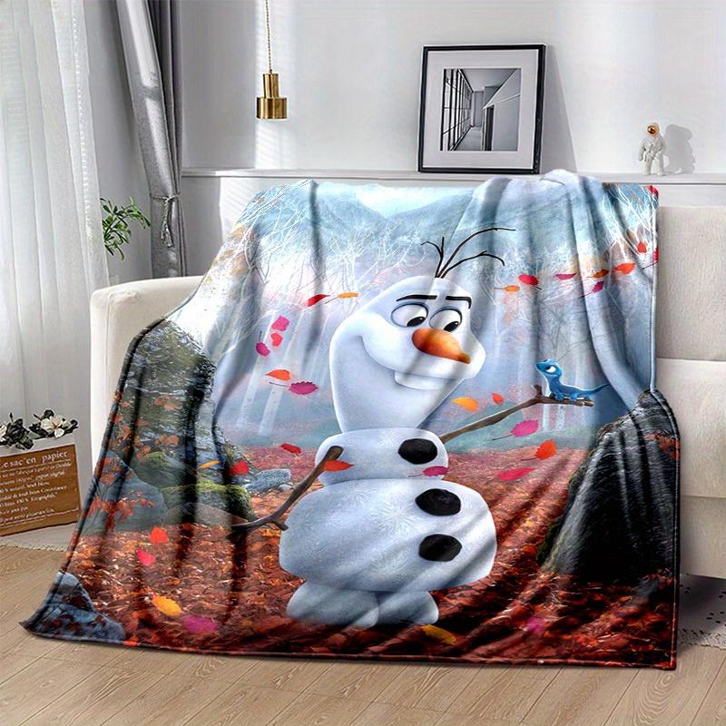 1pc, Disney Frozen II Olaf Blanket Perfect for Home Decor, Outdoor, Gift Idea, Flannel Throw, Bedroom, Living Room, Travel, Camping, Car Use