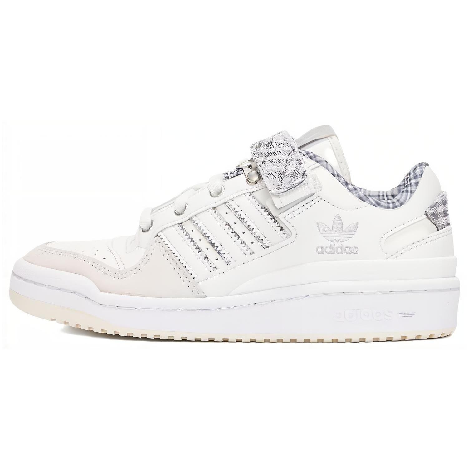 (WMNS) adidas Forum Low Crystal White Plaid Women s FZ5627 EU 36