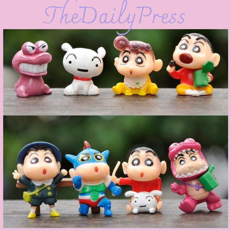 Shinchan Mini Collectible Pvc Figurine For Creative Diy Decorative Gift Box