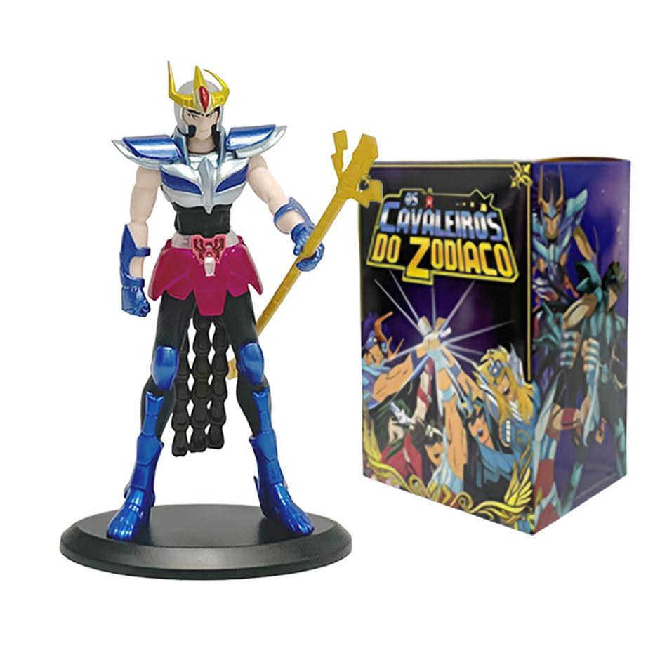 18CM Anime Figure Phoenix Ikki Hyoga Seiya Shiryu Standing Armor Model Children's Toys PVC Box Desktop Collection Decoration