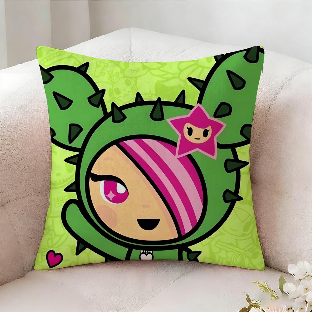 Ttokidokis Animation Pillow Case Pillowcase Doublesided Printed Sofa Cushion Bedroom Headboard Pillow