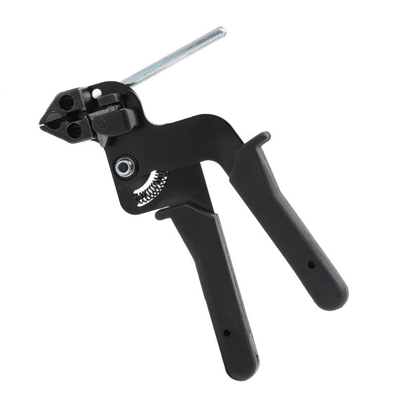 

Stainless Steel Tie Tensioning Installation Cutting Tool Cable Tie Gun Stainless Steel Cable Ties Plier Metal Zip Tie Cutter чорний