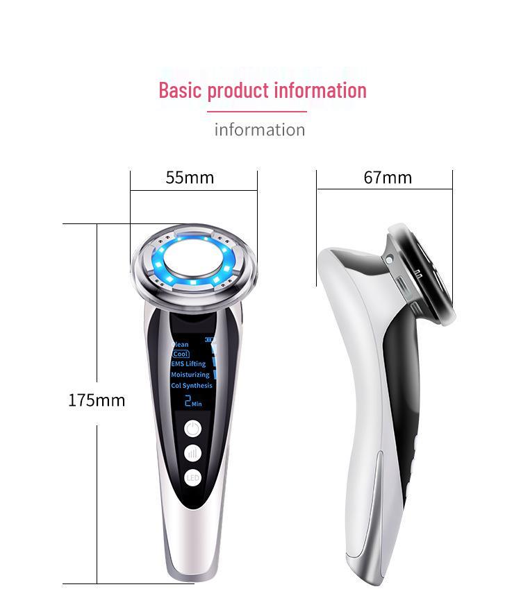 EMS Microcurrent Face Lifting & Firming Photon Rejuvenation Hot & Cold Beauty Device