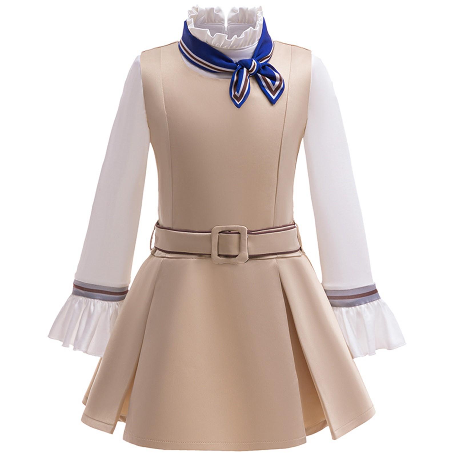 

Детский костюм Костюм невесты-зомби для косплея Костюм для выступления Маскарадный костюм 150 хаки