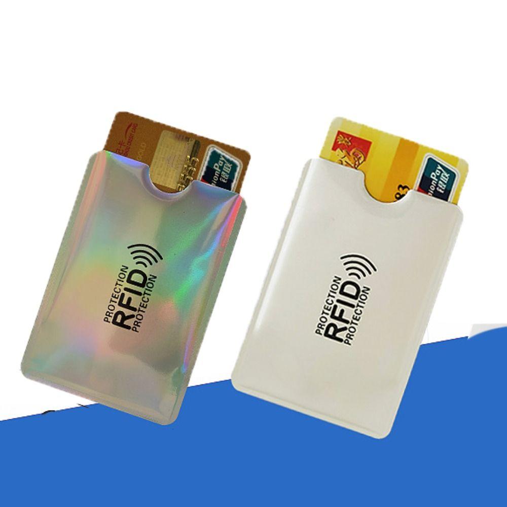 10pcs Reader Lock NFC Blocking Case Aluminium Foil ID Card Box Anti RFID Card Holder  Female/Male
