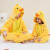 Pigiama Tuta con Cappuccio Invernale per Bambini Capibara Flanella Costume Vestiti Jumpsuit Indumenti da Notte Accappatoio per Bambini