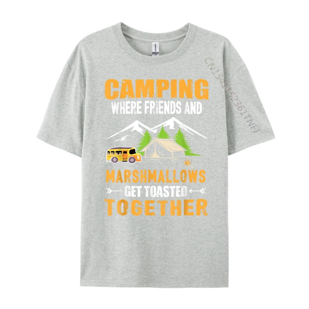 Camping Where Friends And Marshmallows Get Toasted Together Unisexs Korean Fashion Unisexs Gifts Hip Hop Loose