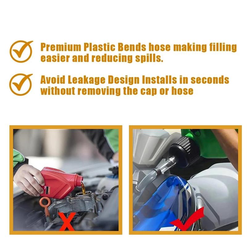 Kraftstoffschlauch mit Kugelhahn-Absperrung & Schlauchbieger Ölrohr Kraftstoffschlauch-Kit für LC2-Kanister Scribner-Kraftstoffkanister VP Racing