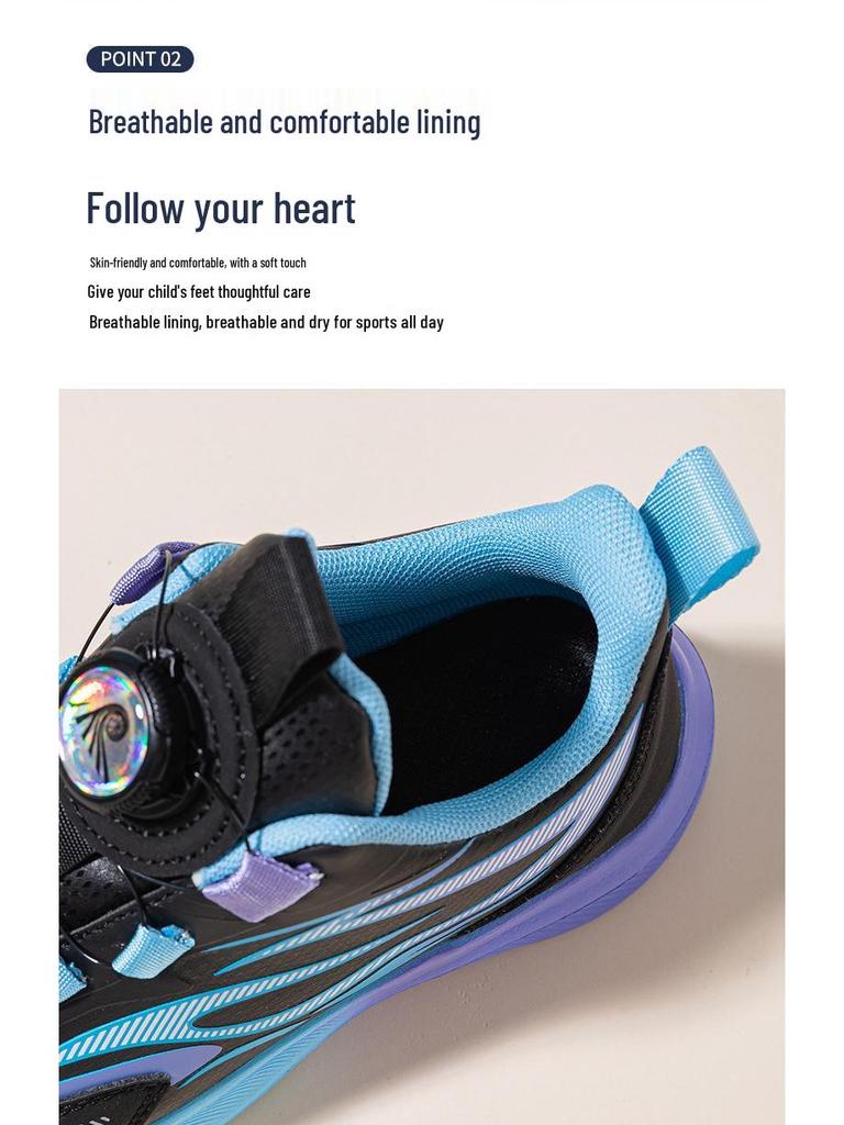 Boys' 2025 Autumn/Winter Leather Sports Shoes - Non-slip, Shock-absorbing, Fashionable Running Shoes for Medium and Large Children