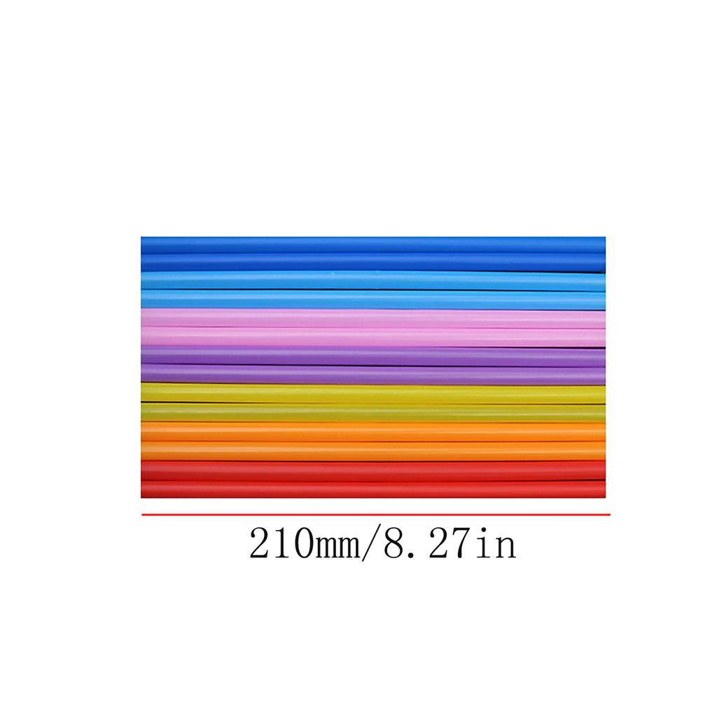 Plastic Straws Individually Wrapped Colorful Straws 8 Inches Long