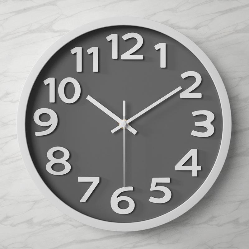 Настенные часы Часы Гостиная Простые часы Настенные Домашние Современные Простые Кварцевые часы 12 дюймов 30 см