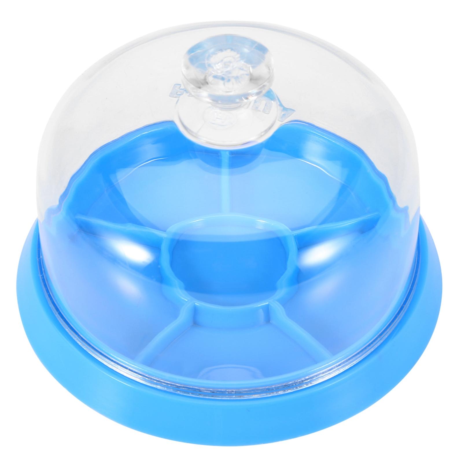 6 Slots Watch Movement Accessory Dust Cover Plastic Tray Repair Tool