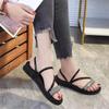 Fashion Apricot Women's Slippers and Ladies Sandals Thick Rhenstone Shoes on Beach Slides Word Indoor Outside Platform Open Toe Vip 39 W