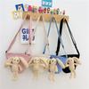 Adorable Korean Style Children's Bear Crossbody Bag Cute Canvas Purse For Girls