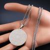 Angel Seal Archangel Metatron Cube Pendant Necklace for Women Men Stainless Steel Flower of Life Jewelry Flor De La Vida Collar