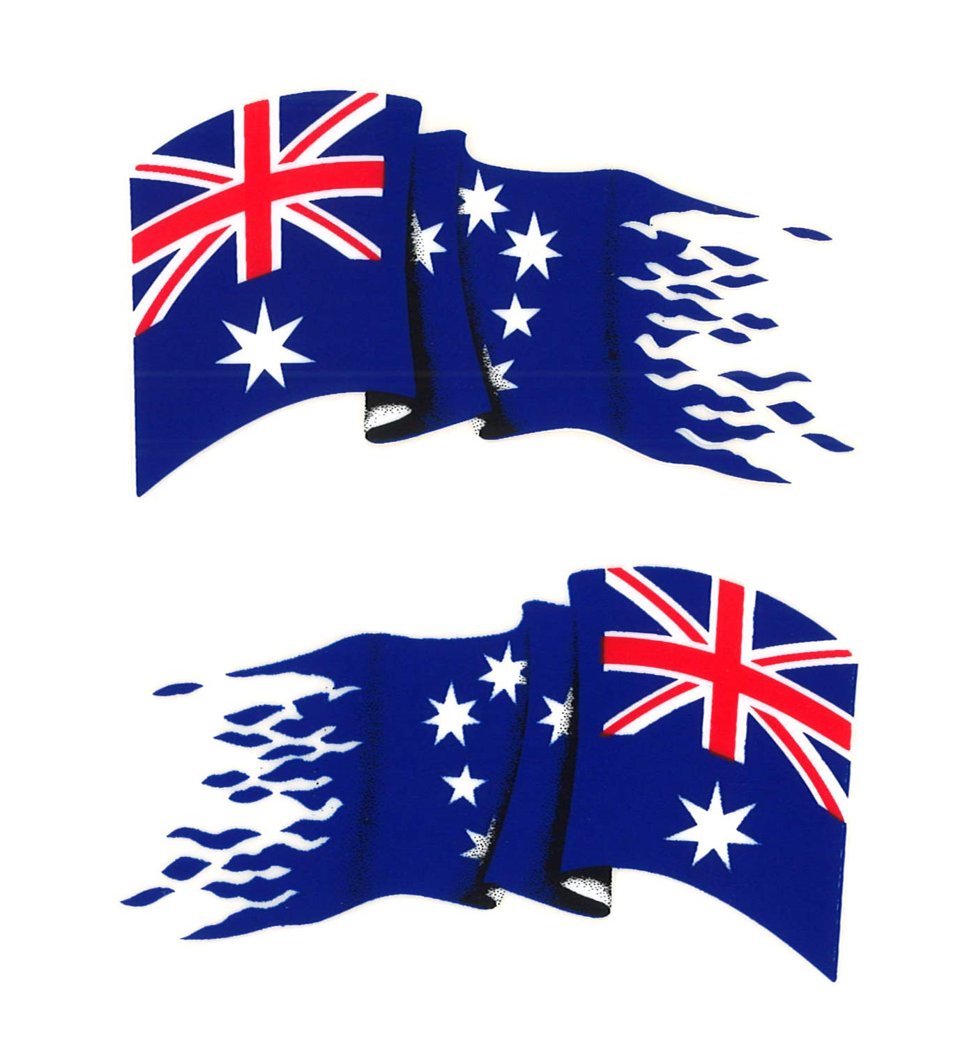 

Toyo Mark Seisakusho Australia Flag Sticker Flapping Right and Left