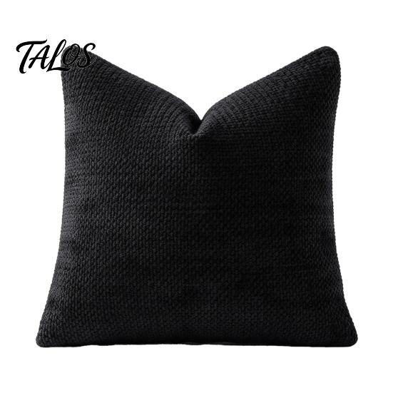 Textured Fabric Throw Covers Weave Texture Cushion Case, Chenille Pillow Cover, Solid Color Cover Elegant Bedroom Shams with Zipper for Living