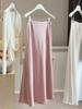 High-End Satin Mermaid Skirt for Women - Spring 2026 A-Line High Waist Slimming Drape Long Skirt