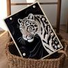 DIY White Tiger Diamond Art Kits Without Frame 35x45cm Gem Art Diamond Painting Kits for Adults/Beginners Gift Idea Home Wall Decor