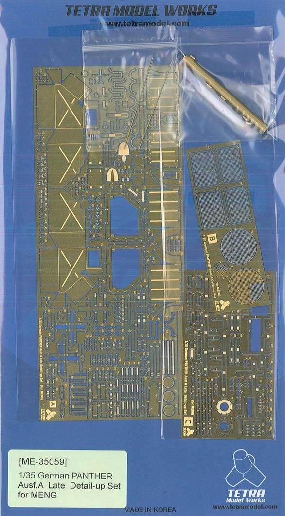 

Tetra Model Серия ME Немецкий танк Пантера Пластиковые детали модели ME3559 1/35 Тип A (МУЖЧИНЫ)