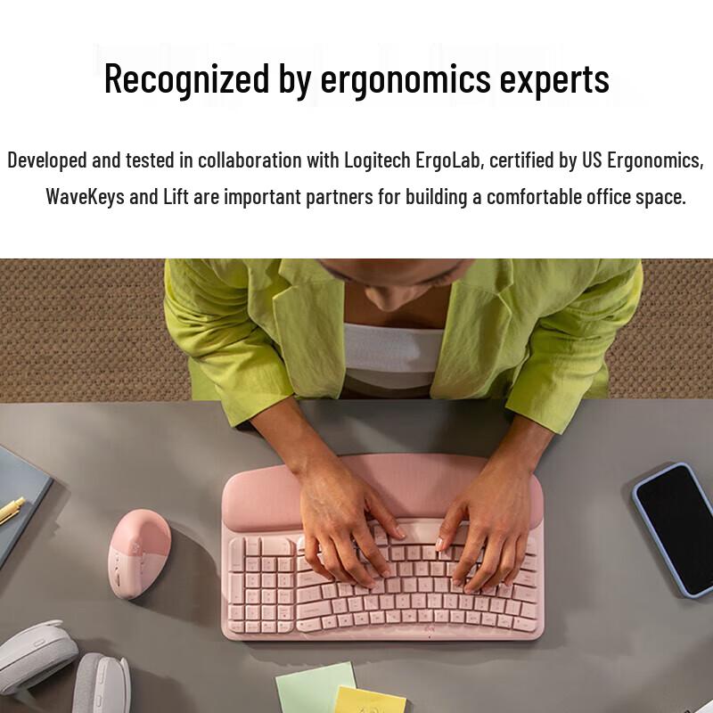Logitech Wave Keys Ergonomic Wireless Keyboard
