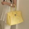 Women Fashion Jelly Tote Bag Large Capacity Underarm Bag New Style for Summer Office Commute