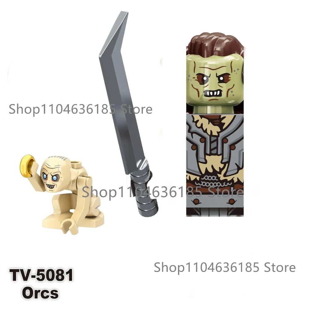 New Lord Rings Mini Figure Model Elves Orcs Army Gandalf Saruman Game Thrones Action Figure Building Blocks Kids Toys Gifts