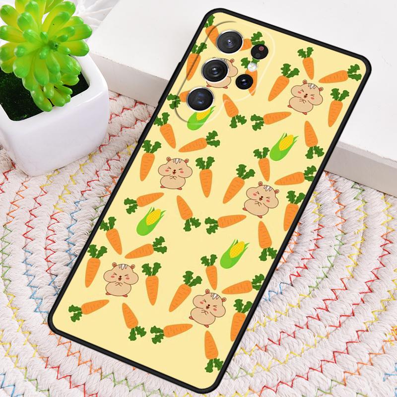 Cute Cartoon Carrot Pattern Phone Case for Samsung Galaxy Note 10 Pro S26 Ultra S23 S24 FE S25 S21 S22 PLUS Shockproof Cove