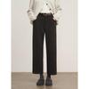 LIEDU Women's Plus Size Wool Blend Straight Leg Ankle Pants