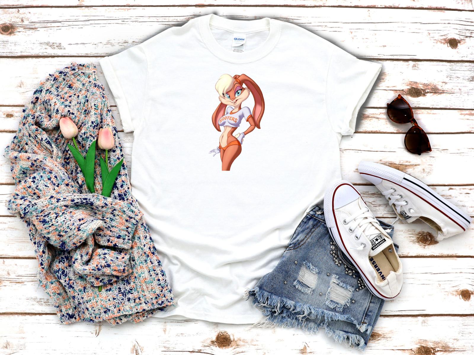 26 Sexy Lola Bunny Hooters Owl Boobs Bird 3 4 Short sleeve Woman T Shirt K447 Unisex T-Shirt L