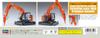 Hasegawa Hitachi Construction Machinery Hydraulic Excavator ZAXIS135US Hydraulic Breaker Specification Machine Plastic Model 66109 1/35