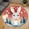 1pc Rabbit Stars Round Chair Mat Office Area Rug - Non-Slip, Floor Mat for Office, Bedroom, Ideal Home Decor Gift C0112131